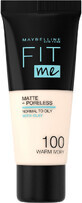 Тональный крем Maybelline New York Fit Me Matte + Poreless 100 - Warm Ivory 30 мл