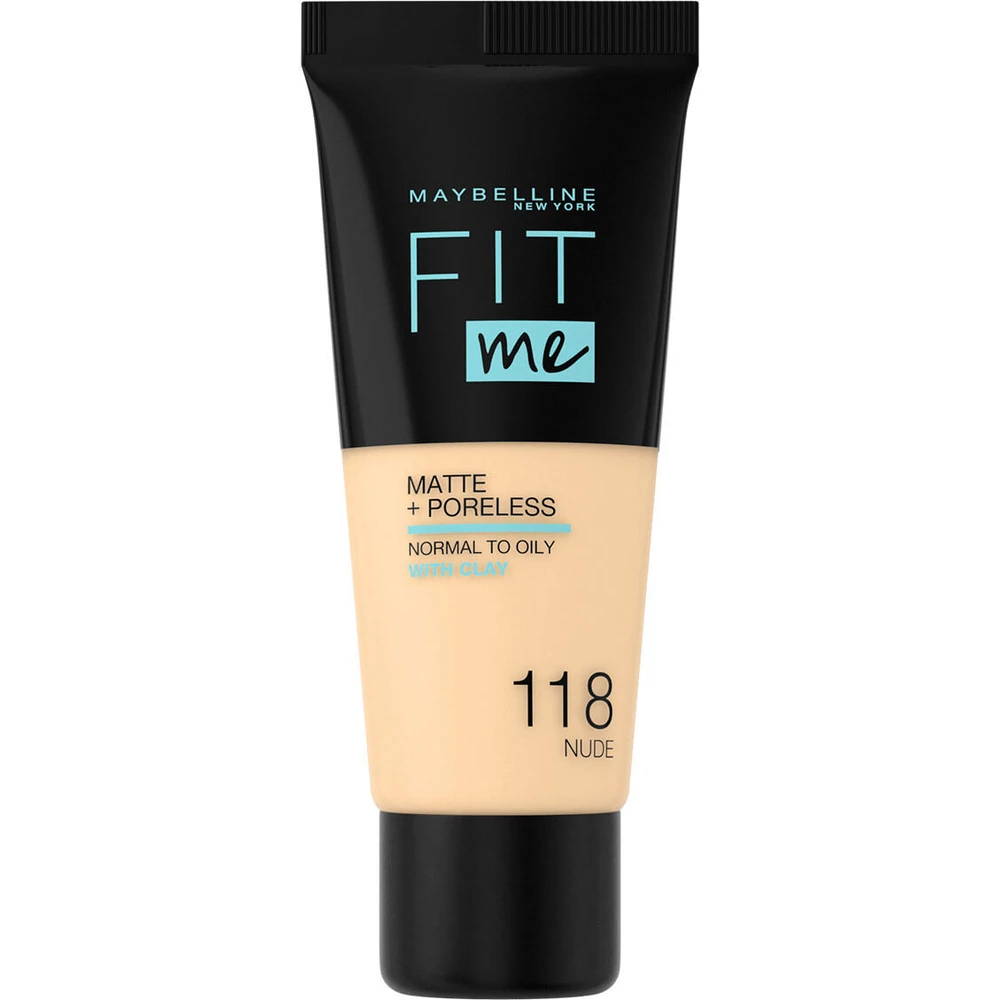 Тональний крем Maybelline New York Fit Me Matte + Poreless 118 - Nude 30 мл: ціни та характеристики