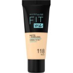 Тональний крем Maybelline New York Fit Me Matte + Poreless 118 - Nude 30 мл: ціни та характеристики