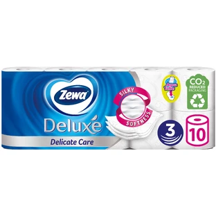 Туалетний папір Zewa Deluxe білий 3 шари 10 рулонів