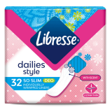 Щоденні прокладки Libresse Daily Fresh Normal Deo, 32 шт
