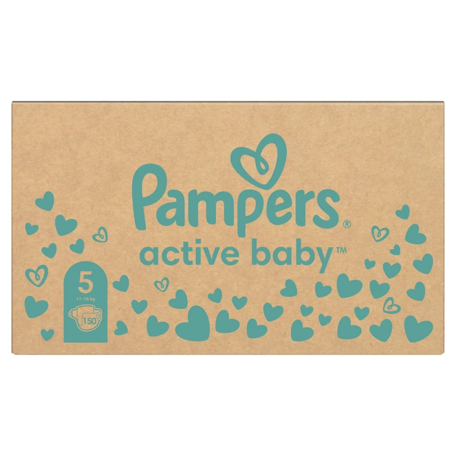 Підгузки Pampers Active Baby Junior Размер 5 (11-16 кг) 150 шт.: ціни та характеристики