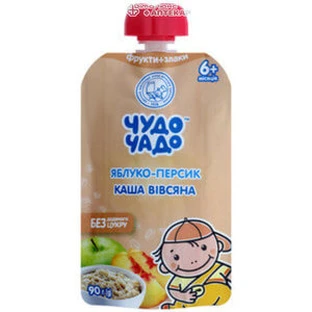 Чудо-Чадо каша овсяная яблоко-персик (6+) 90г