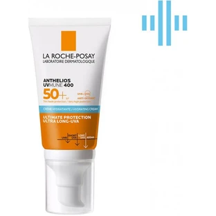 Сонцезахисний зволожуючий крем La Roche-Posay Anthelios UVmune 400 SPF50+ для обличчя та шкіри навколо очей, 50 мл