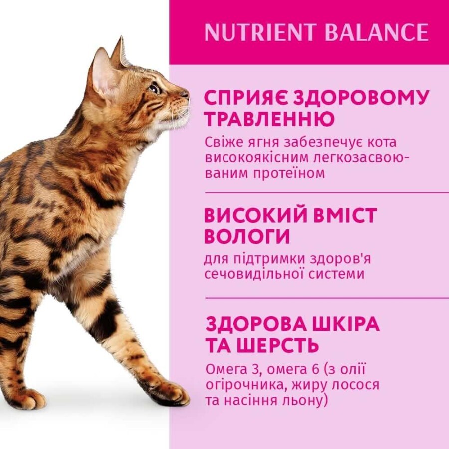 Вологий корм для кішок Optimeal зі смаком ягняти і овочів 85 г: ціни та характеристики