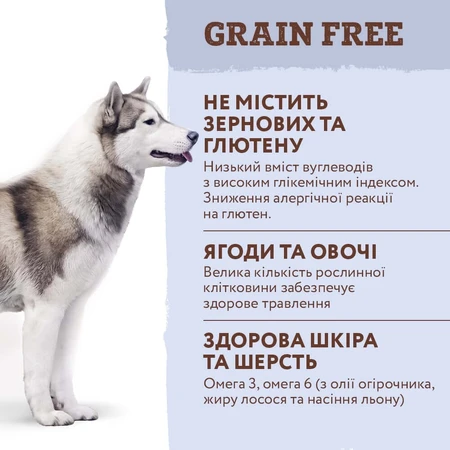 Сухий корм для собак Optimeal беззерновий для всіх порід - качка й овочі 1.5 кг: ціни та характеристики