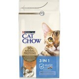 Сухой корм для кошек Purina Cat Chow Feline 3 в 1 с индейкой 1.5 кг
