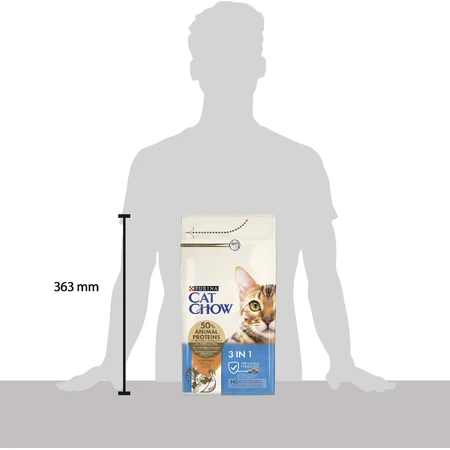 Сухой корм для кошек Purina Cat Chow Feline 3 в 1 с индейкой 1.5 кг: цены и характеристики