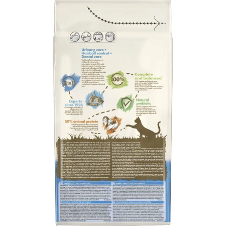 Сухой корм для кошек Purina Cat Chow Feline 3 в 1 с индейкой 1.5 кг: цены и характеристики