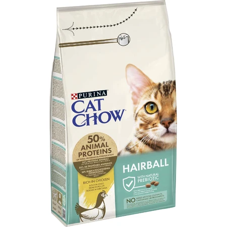 Сухой корм для кошек Purina Cat Chow Hairball с курицей 1.5 кг : цены и характеристики