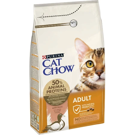 Сухой корм для кошек Purina Cat Chow Adult с уткой 1.5 кг: цены и характеристики