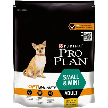 Сухой корм для собак Purina Pro Plan Dog Small&Mini Adult с курицей и рисом 700 г: цены и характеристики