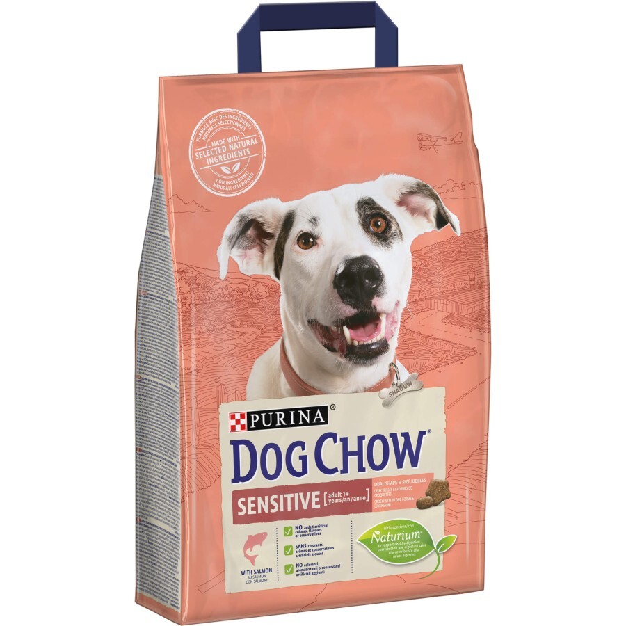 Сухий корм для собак Purina Dog Chow для дорослих, схильних до алергії собак з лососем 2.5 кг: ціни та характеристики