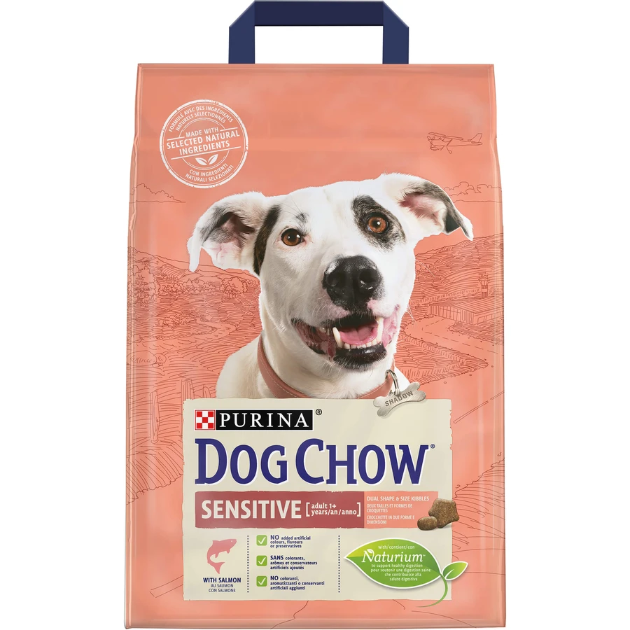 Сухий корм для собак Purina Dog Chow для дорослих, схильних до алергії собак з лососем 2.5 кг: ціни та характеристики