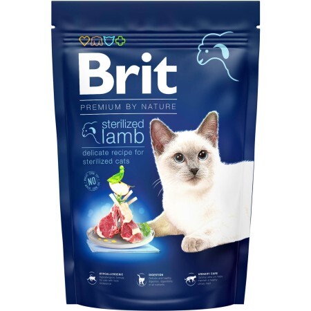 Сухой корм для кошек Brit Premium by Nature Cat Sterilized Lamb 1.5 кг