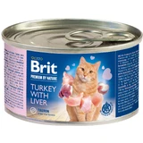 Паштет для котов Brit Premium by Nature Cat с индейкой и печенью 200 г