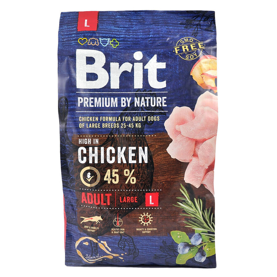 Сухий корм для собак Brit Premium Dog Adult L 3 кг: ціни та характеристики