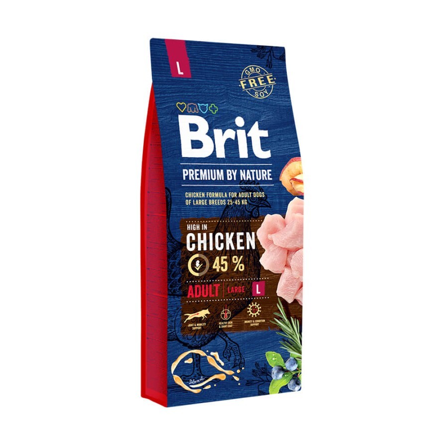 Сухой корм для собак Brit Premium Dog Adult L 15 кг: цены и характеристики