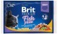 Влажный корм для кошек Brit Premium Cat рыбная тарелка 4 шт по 100 г