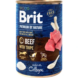 Консерви для собак Brit Premium by Nature яловичина з тельбухами 800 г
