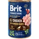 UAnimals Консерви для собак Brit Premium by Nature курка з курячим серцем 800 г
