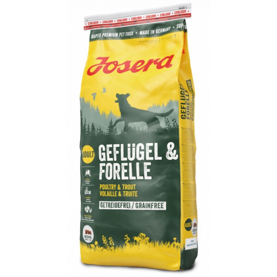 Сухий корм для собак Josera Geflugel&Forelle 15 кг: ціни та характеристики
