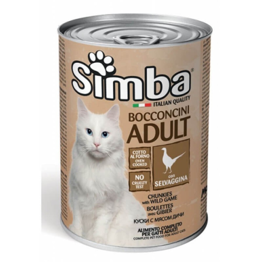 Консервы для кошек Simba Cat Wet дичь 415 г: цены и характеристики