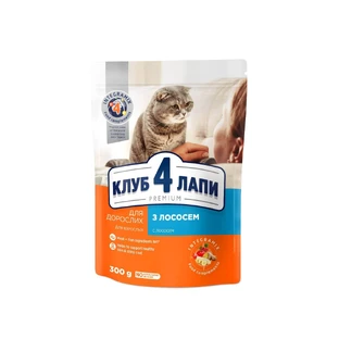 Сухой корм для кошек Club 4 Paws премиум. С лососем 300 г