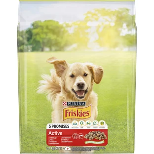 Сухий корм для собак Purina Friskies Active з яловичиною 2.4 кг 