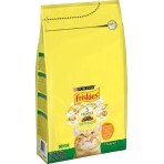 Сухий корм Purina Friskies Indoor для дорослих котів, що постійно перебувають у приміщенні з куркою та індичкою, з овочами 1.5 кг: ціни та характеристики