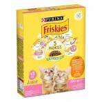 Сухой корм для кошек Purina Friskies Junior с курицей, молоком и овощами 300 г: цены и характеристики