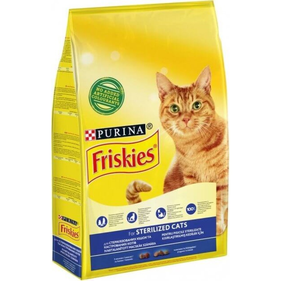 Сухой корм для кошек Purina Friskies Sterile с лососем и овощами 270 г: цены и характеристики