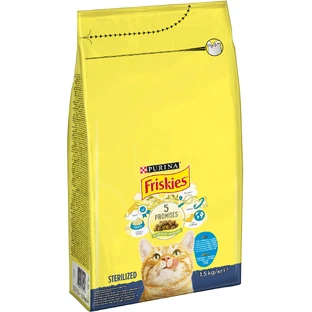 Сухой корм для стерилизованных кошек и котов Purina Friskies с лососем и овощами 1.5 кг