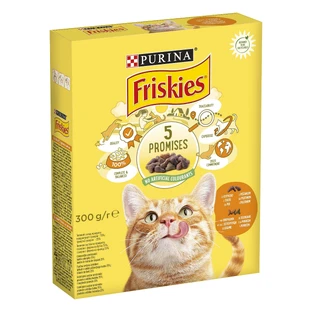 Сухий корм Purina Friskies для котів з куркою та овочами 300 гр