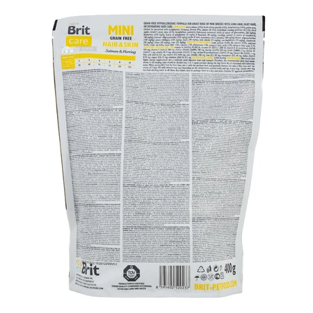 Сухой корм для собак Brit Care GF Mini Hair & Skin 400 г: цены и характеристики