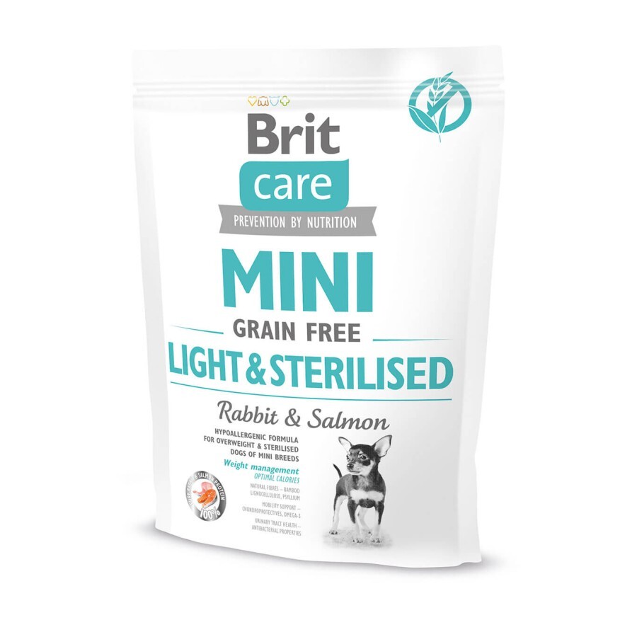 Сухий корм для собак Brit Care GF Mini Light & Sterilised 400 г : ціни та характеристики