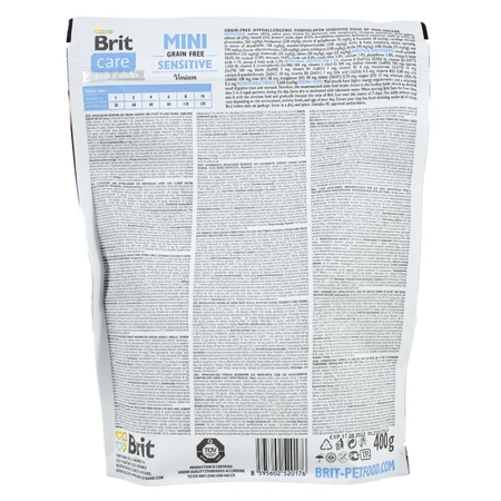 Сухий корм для собак Brit Care GF Mini Sensitive 400 г: ціни та характеристики