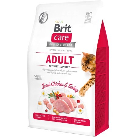 Сухой корм для кошек Brit Care Cat GF Adult Activity Support 400 г 