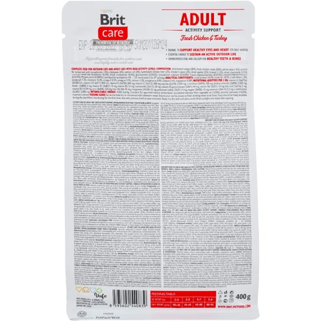 Сухой корм для кошек Brit Care Cat GF Adult Activity Support 400 г : цены и характеристики
