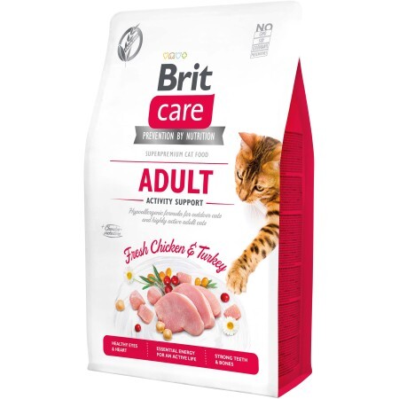 Сухой корм для кошек Brit Care Cat GF Adult Activity Support 2 кг 