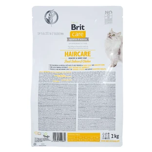 UAnimals Сухой корм для кошек Brit Care Cat GF Haircare Healthy and Shiny Coat 2 кг