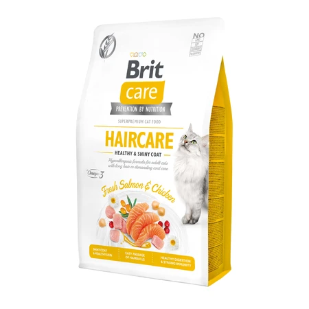 UAnimals Сухой корм для кошек Brit Care Cat GF Haircare Healthy and Shiny Coat 2 кг: цены и характеристики