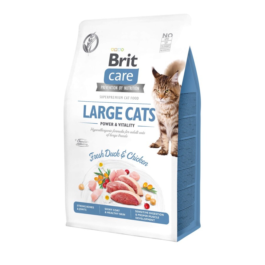 Сухой корм для кошек Brit Care Cat GF Large cats Power and Vitality 400 г : цены и характеристики