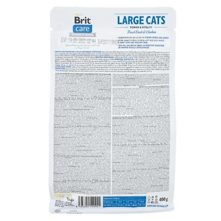 Сухой корм для кошек Brit Care Cat GF Large cats Power and Vitality 400 г : цены и характеристики