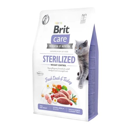 Сухий корм для кішок Brit Care Cat GF Sterilized Weight Control 2 кг: ціни та характеристики