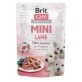 Влажный корм для собак Brit Care Mini pouch 85 г для щенков (филе ягненка в соусе)