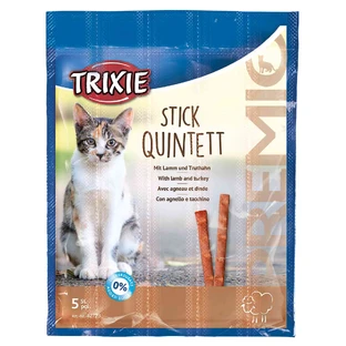 Лакомство для котов Trixie PREMIO Quadro-Sticks 5 шт (ягненок и индейка) 