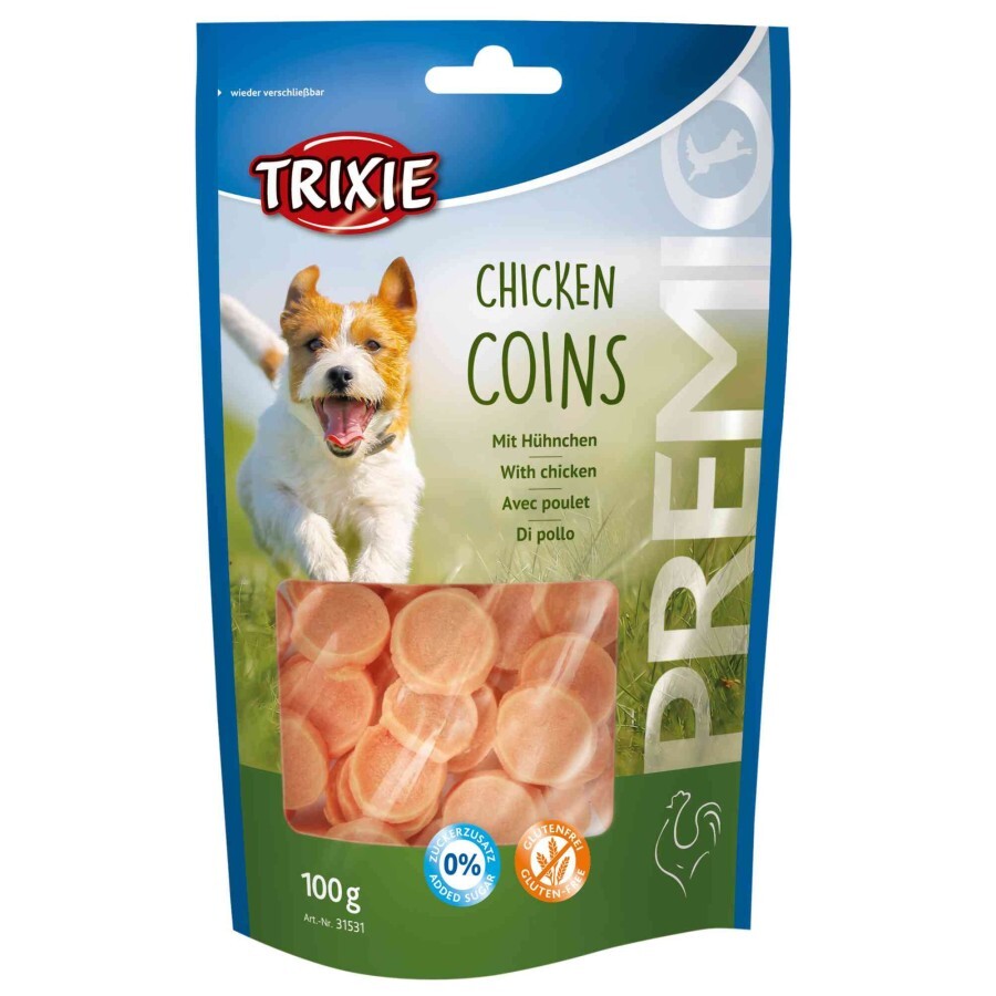 Ласощі для собак Trixie Premio Chicken Coins курка 100 г: ціни та характеристики