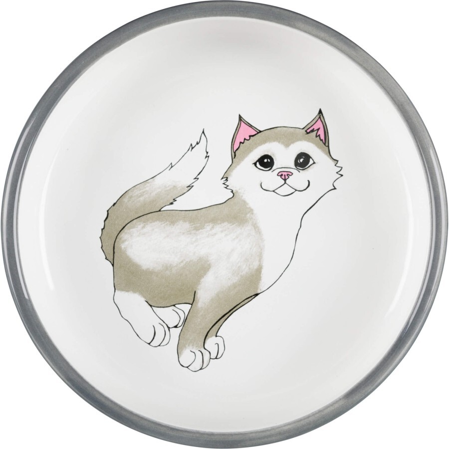 Посуда для кошек Trixie Миска керамическая плоская 200 мл/13 см: цены и характеристики