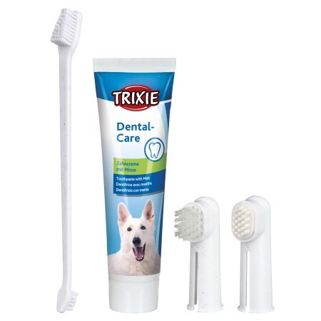 Зубна паста для тварин Trixie з щіткою для собак